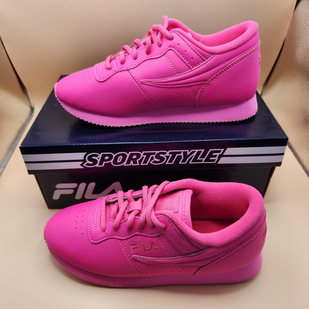 Fila Machu Shoes Womens Size 6.5 Pink Sportstyle Athletic Sneakers Synthetic New